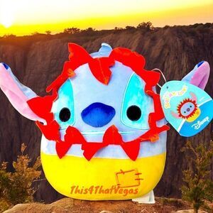 Squishmallow Stitch as Simba Lion King